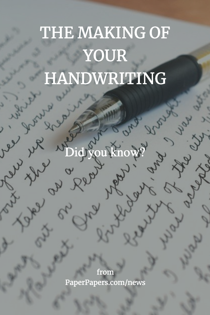 The making of your handwriting