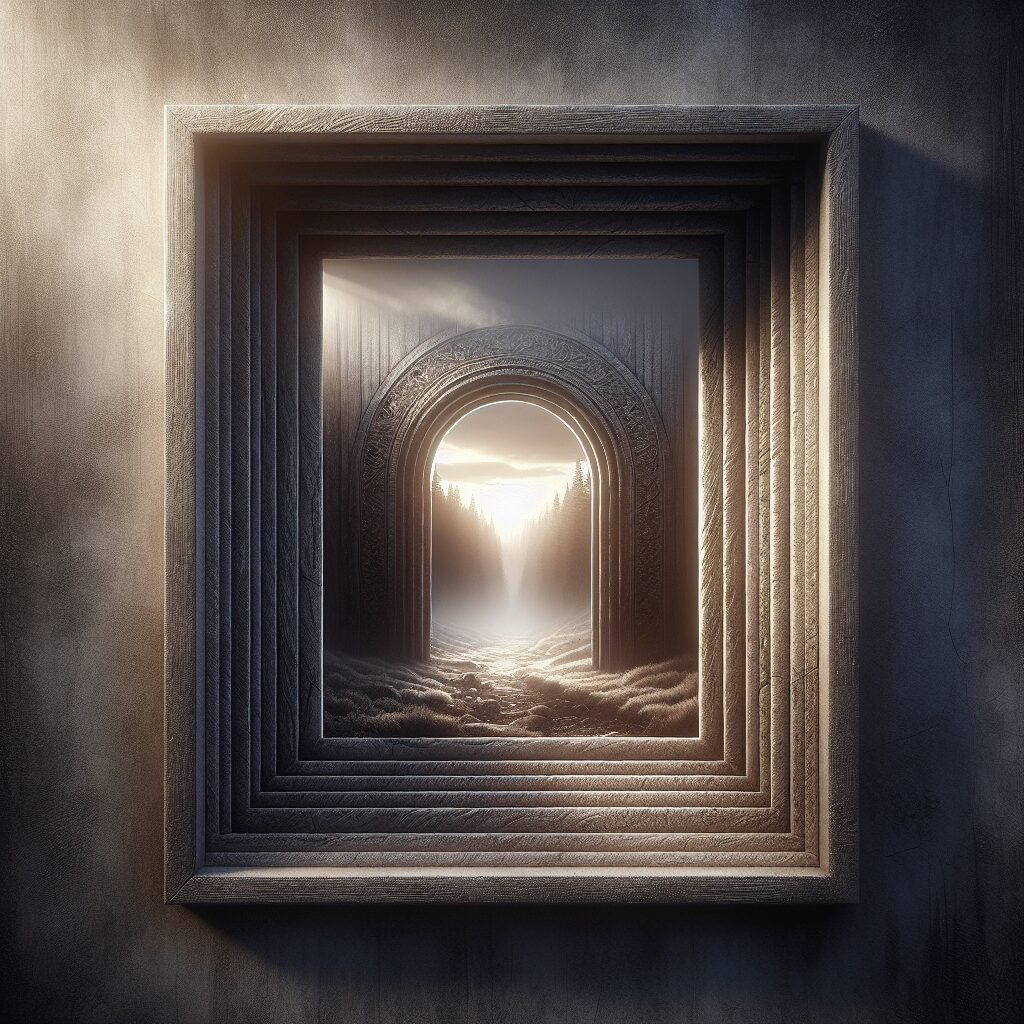 Framing With Intent: Close-Up Lens Focus Through Archway Light and Texture Close-up view through an archway, with focused lens framing and emphasis on light and textured surfaces.