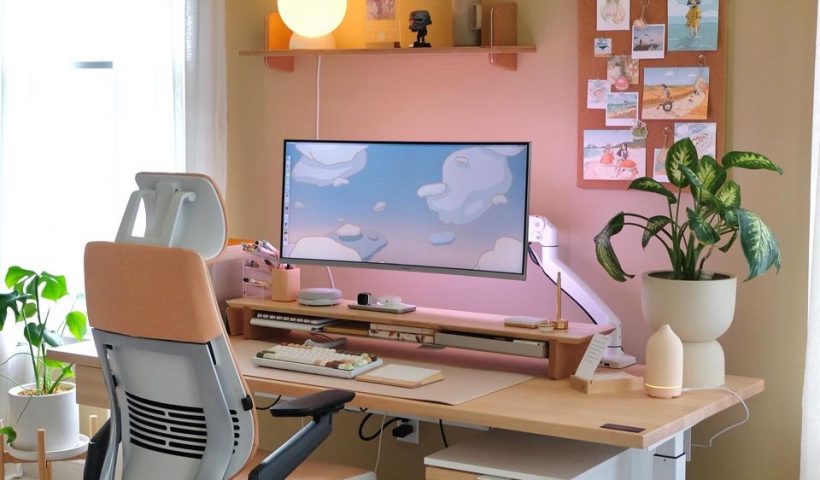 may desk setup vibes 🌷 - work-from-home