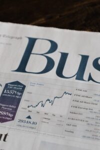 a newspaper with a picture of a man on it
