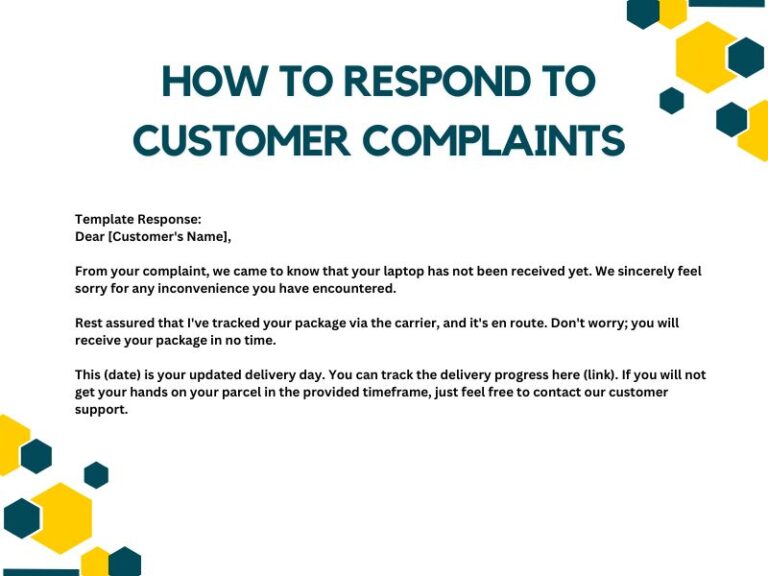 How to Respond to Customer Complaints Efficiently Examples