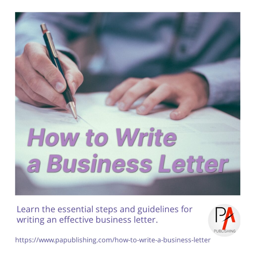 How to Write a Business Letter