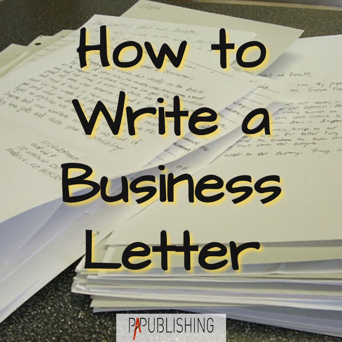 how to write a business letter