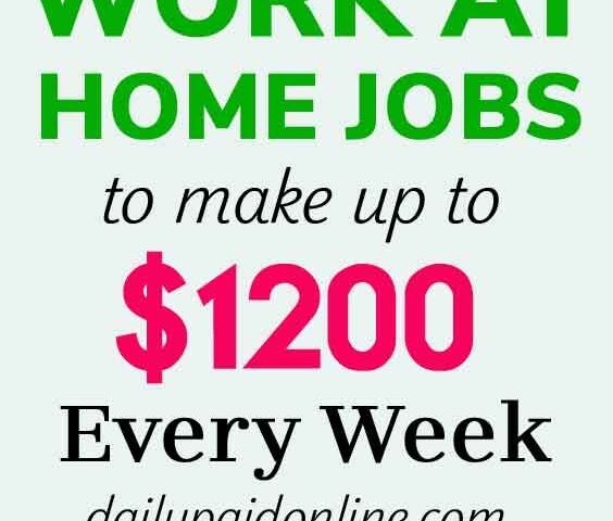 18 Super Easy Work At Home Jobs To Make Upto $1200 Per Week Best Legitimate Part Time Online Job - work-from-home