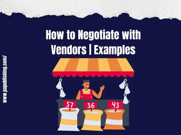 How to Negotiate with Vendors