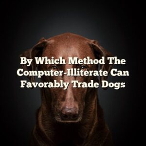 By Which Method The Computer-Illiterate Can Favorably Trade Dogs