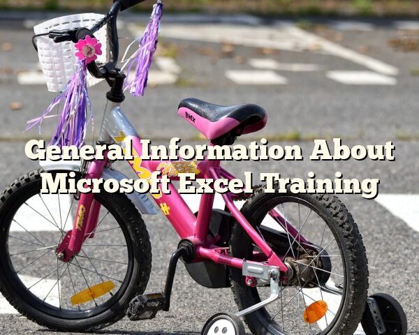 General Information About Microsoft Excel Training