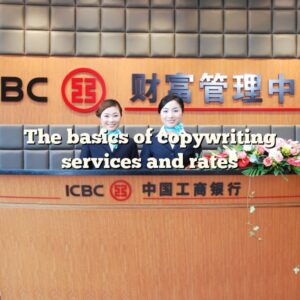 The basics of copywriting services and rates