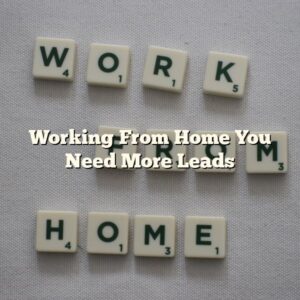 Working From Home You Need More Leads