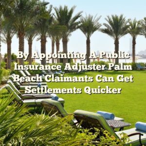 By Appointing A Public Insurance Adjuster Palm Beach Claimants Can Get Settlements Quicker