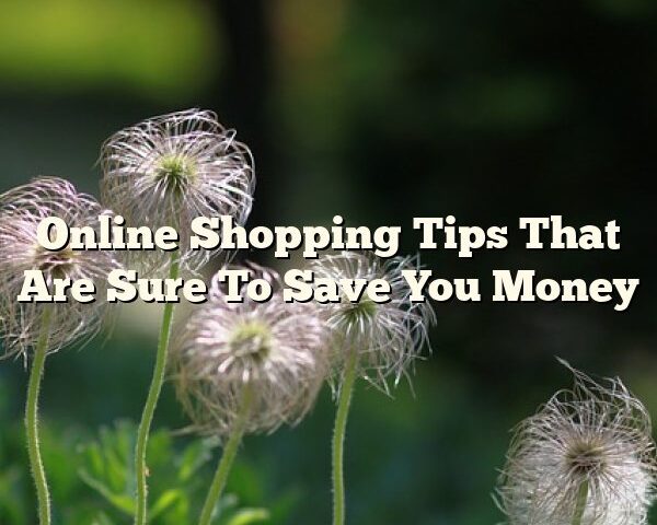Online Shopping Tips That Are Sure To Save You Money
