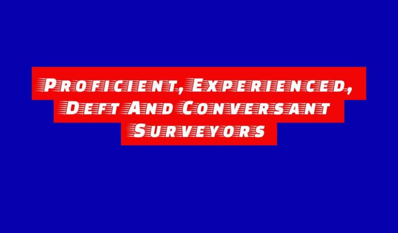 Proficient, Experienced, Deft And Conversant Surveyors 9 proficient experienced deft and conversant surveyors