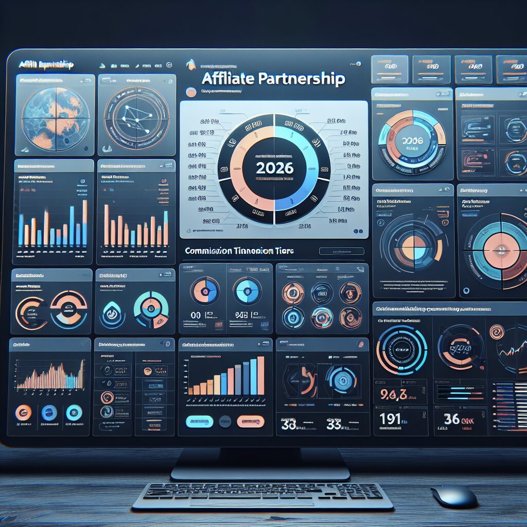 Affiliate Partnership Dashboard Highlighting 2026 Commission Tiers Affiliate partnership dashboard showing 2026 commission tiers for programs worth joining