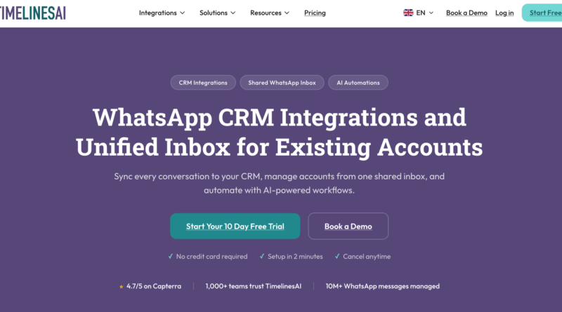 TimelinesAI Review: WhatsApp management and automation tool