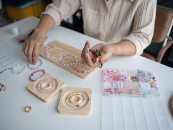 How to Turn a Hobby into a Business 2 a girl making eads. How to Turn a Hobby into a Business