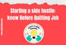 Starting a side hustle