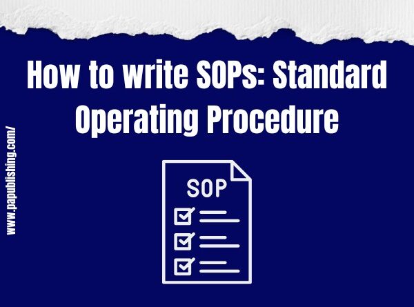 how to write SOPs