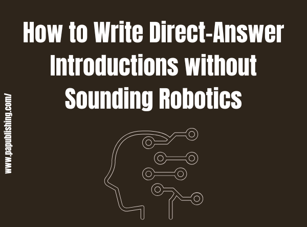 write direct-answer introductions